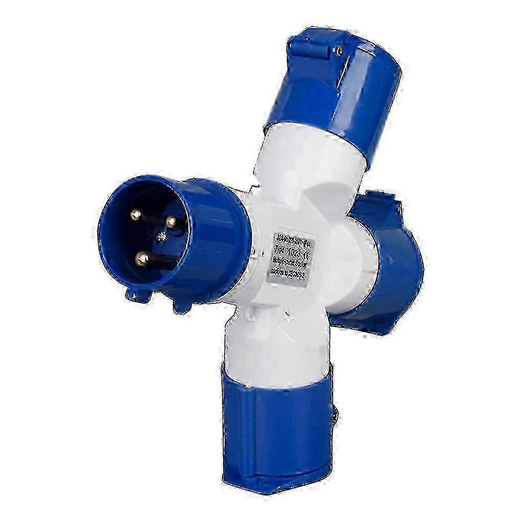 16a Camping Caravans Single To 2/3 Way Electrical Hook Up Splitter Adapter