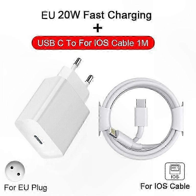 20W USB C Fast Charger for  and  Devices, Compatible with  14, 13, 12, 11 Series,  Air, and More, Fast Charging Cable Accessory