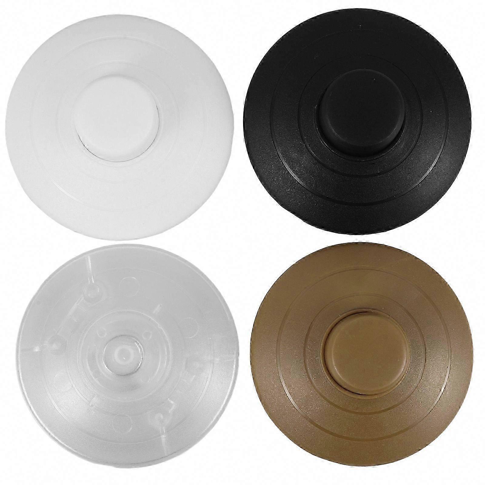 4pcs Round Foot Pedal Switches for Floor Lamps, Inline Replacement with Step-On Buttons