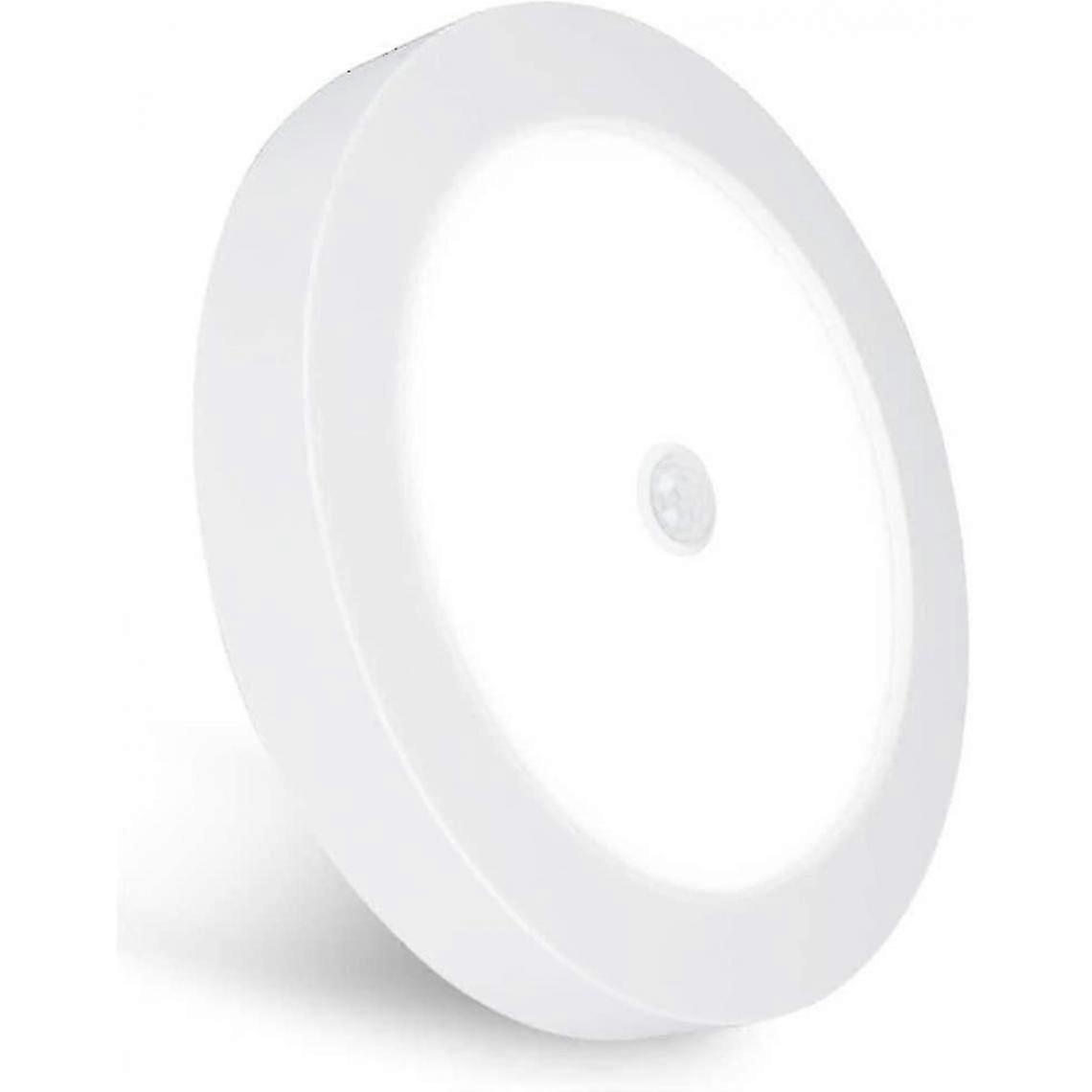 Led Panel Light 18w Pir Motion Sensor Circular Surface Installation Security Wall/ceiling Fixture 1600lm (white)