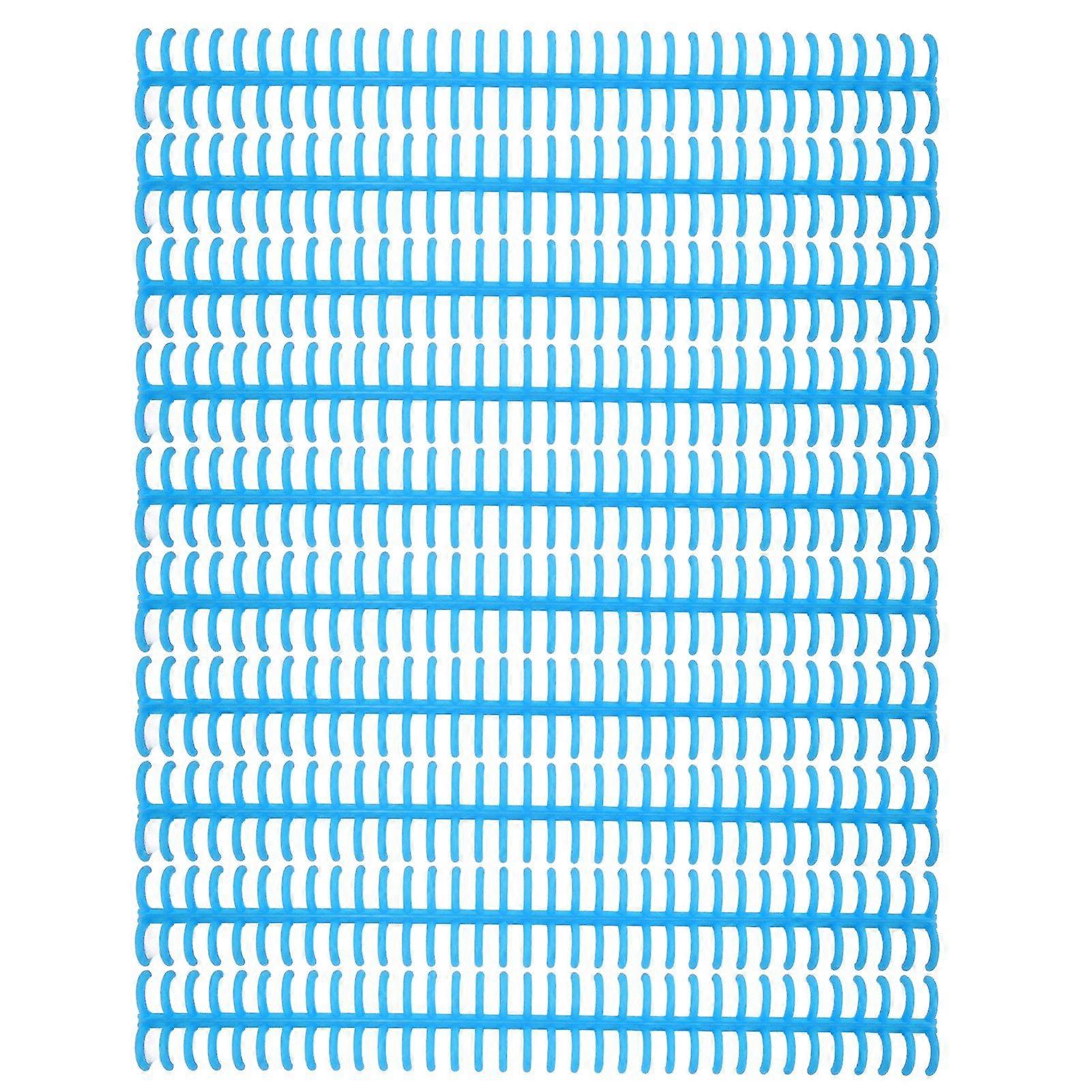 10PCS 34 Hole Binding Spine Plastic Split Loose Leaf Rings Detachable Binding Loop 12mm Diameter Blue