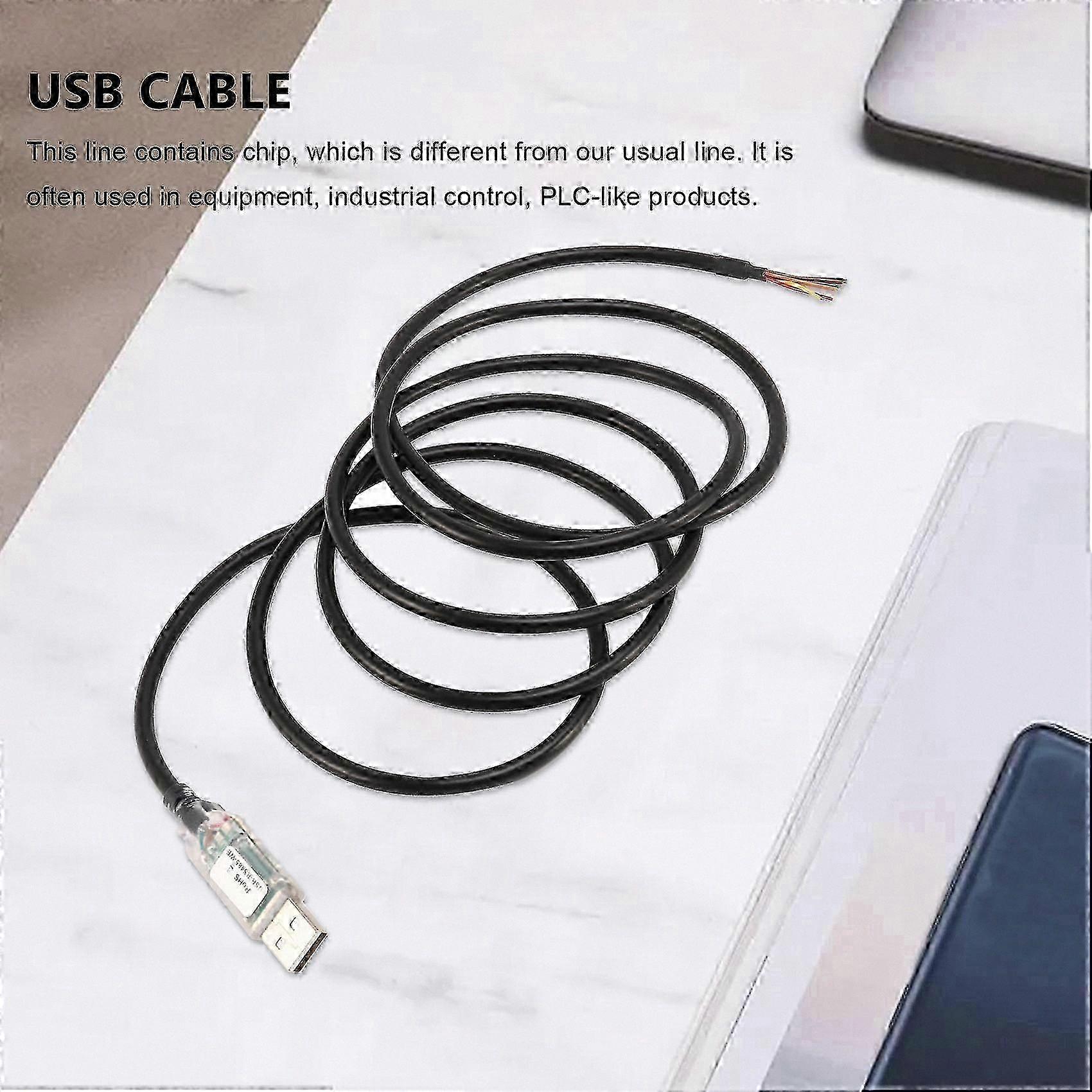 1.8M USB to RS485 Serial Cable, Compatible with Industrial Automation and Control Systems