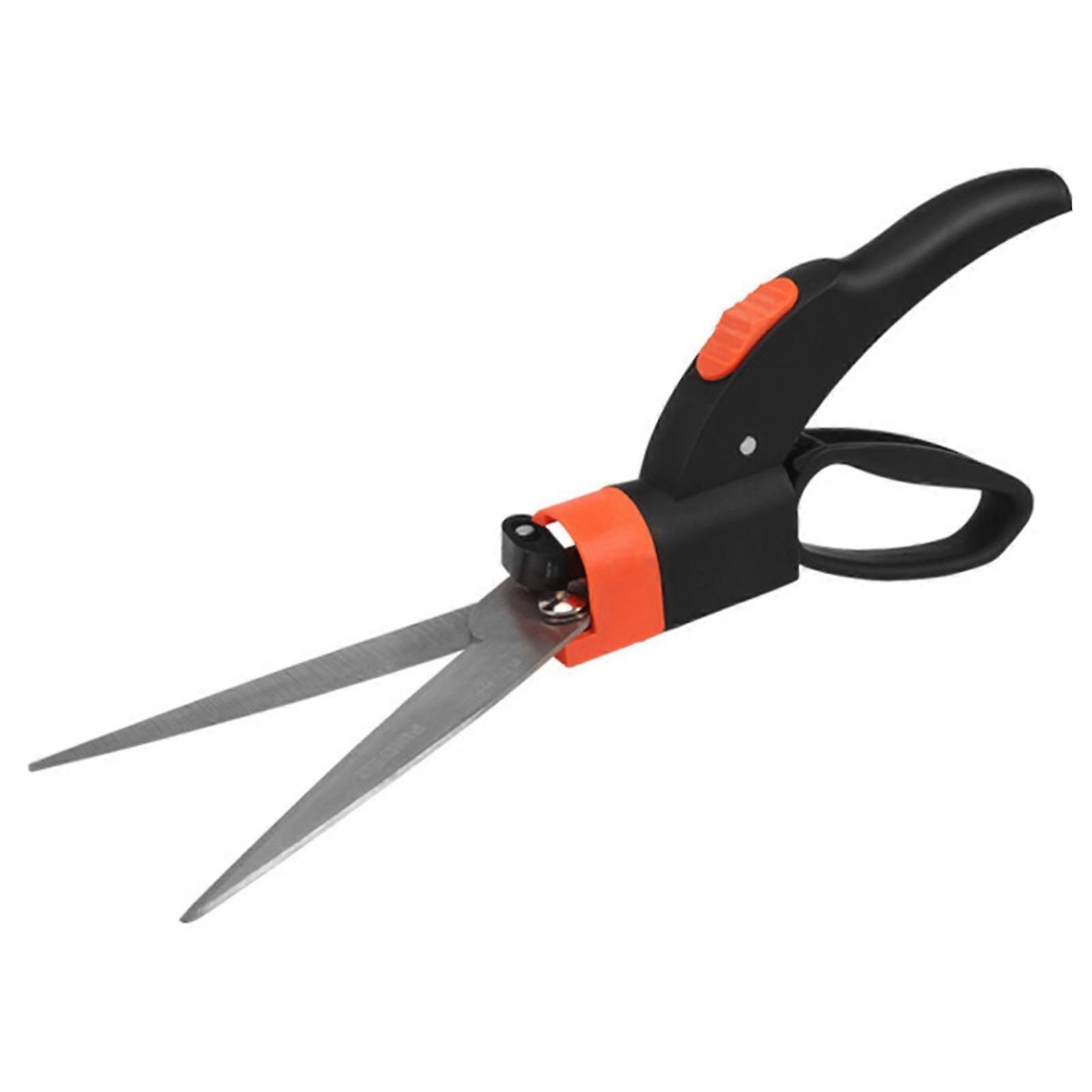 360-Degree Swivel Grass Shears with Safety Lock for Precise Garden Shaping in the UK