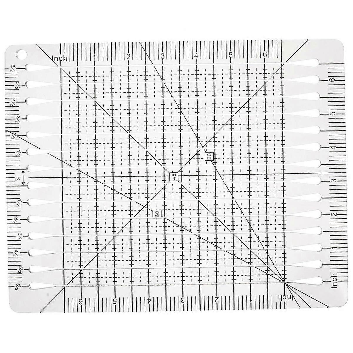 Patchwork cutting ruler measuring tool Cutting ruler gift idea gift idea kit machine DIY durable quilt ruler craft template Plastic