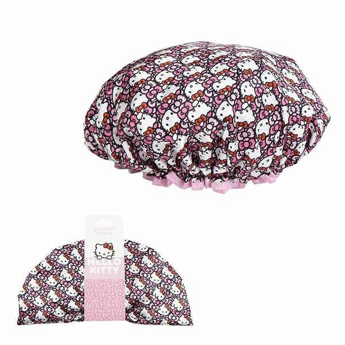 Shower Cap Hello Kitty Pink