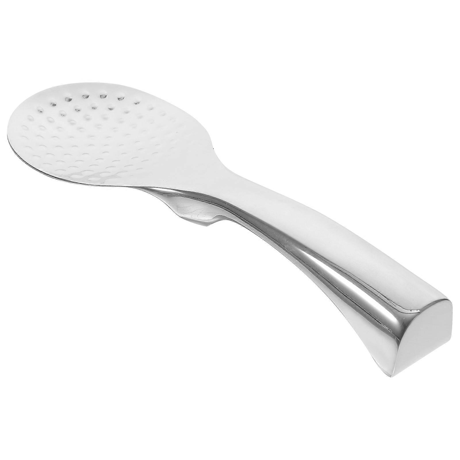 Heat Resistant Rice Scoop 2Pcs Metal Spatula For Kitchen Use Practical Food Serving Silver