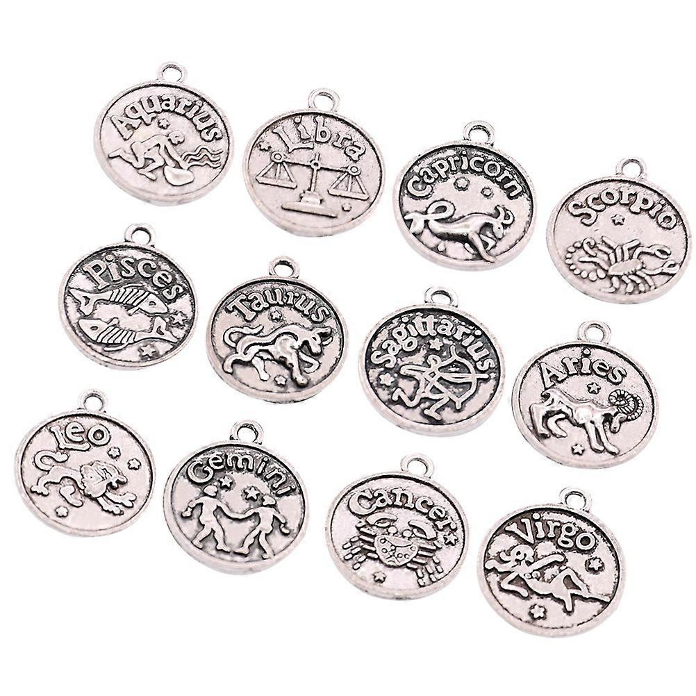 1 Set of Alloy Charms for Necklaces and Earrings Featuring Twelve Design Perfect for DIY Jewelry Making Projects