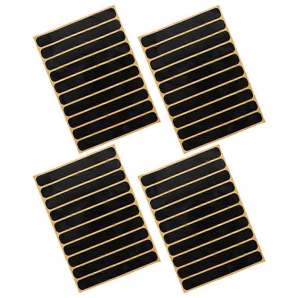 Reflective Stickers For Durable Material Enhancing Safety Outdoor Use Black 8Pcs