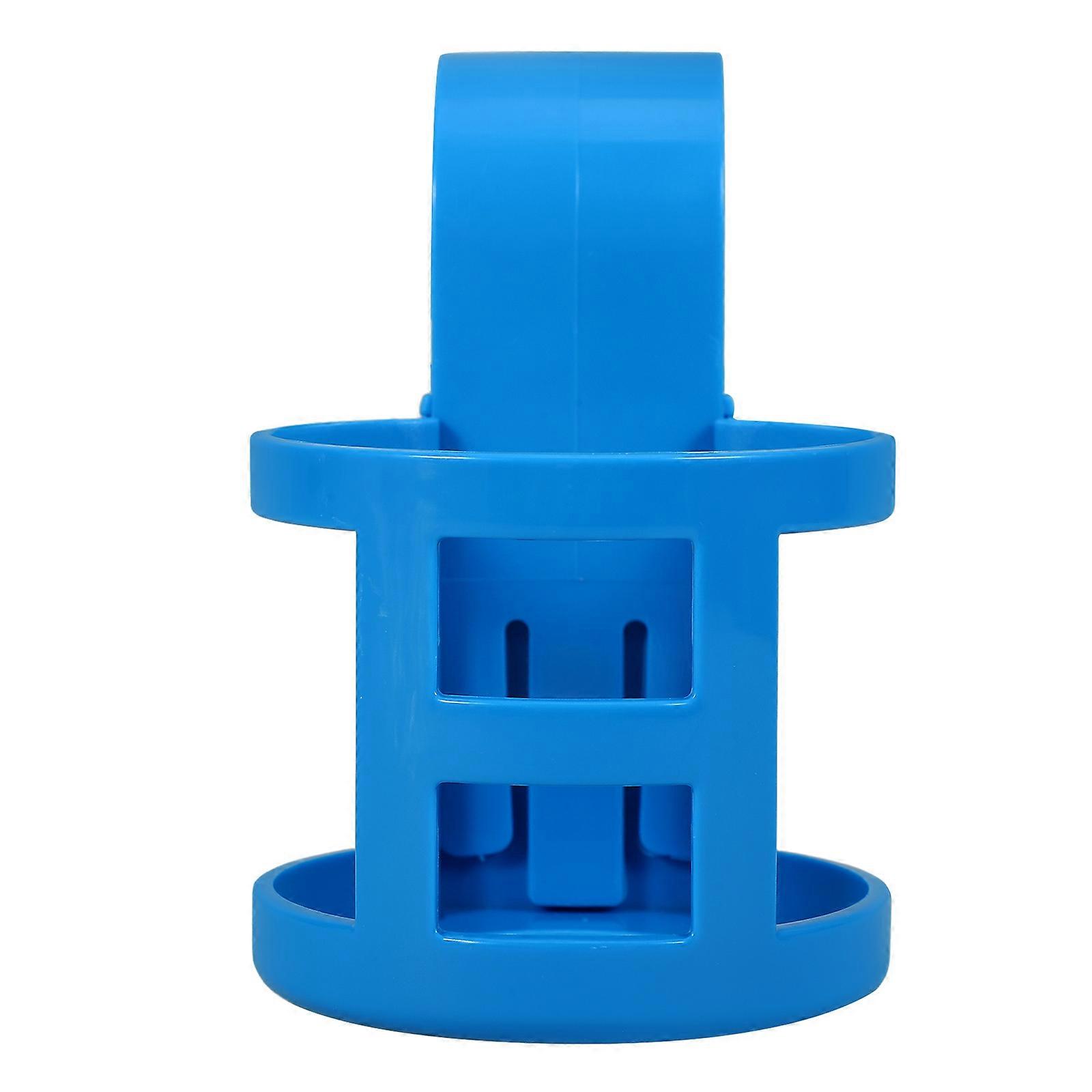Plastic Poolside Cup Holder for Storage Blue Pool Drink Holder Hook