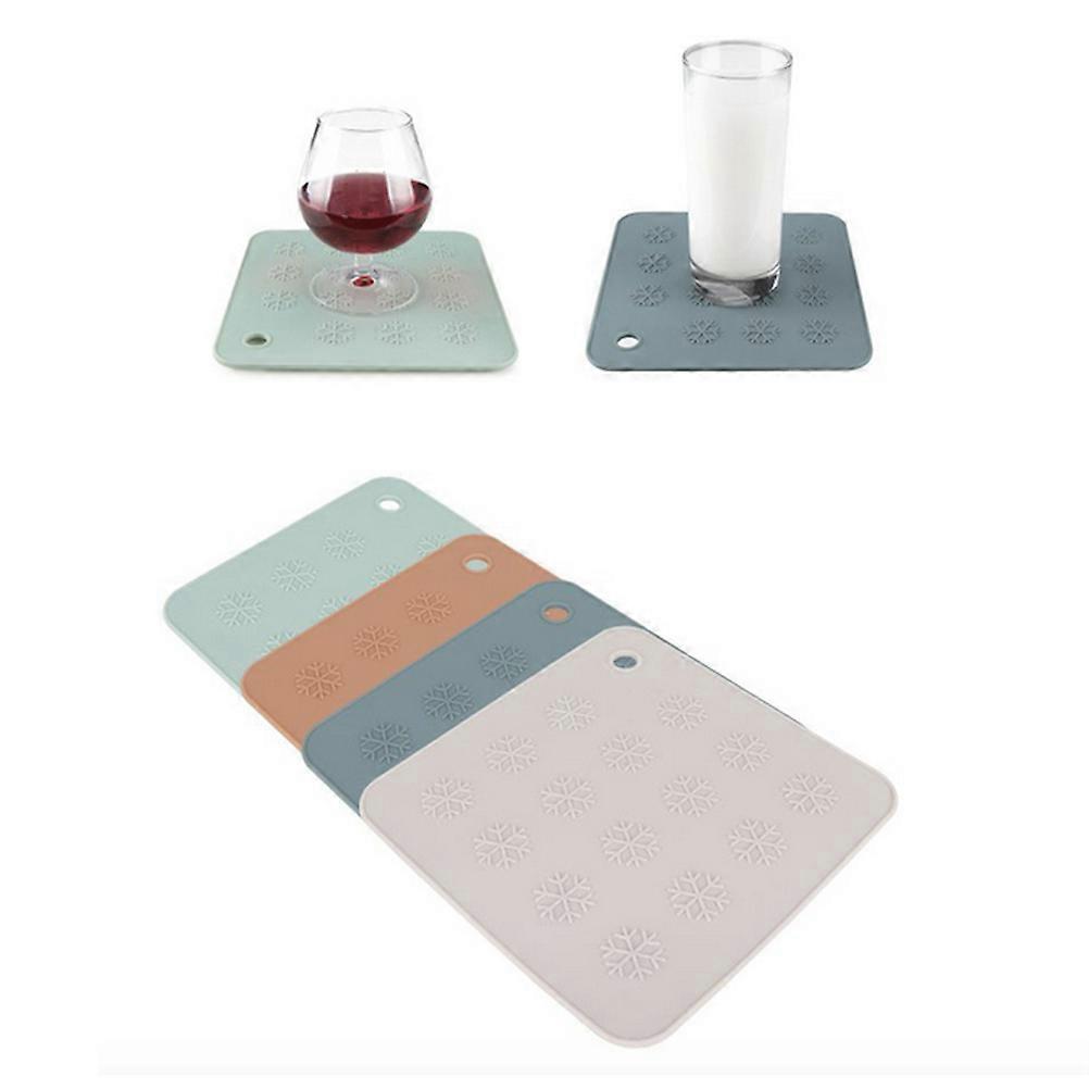 Silicone Coaster Table Mat for Heat Insulation 4Pcs Set