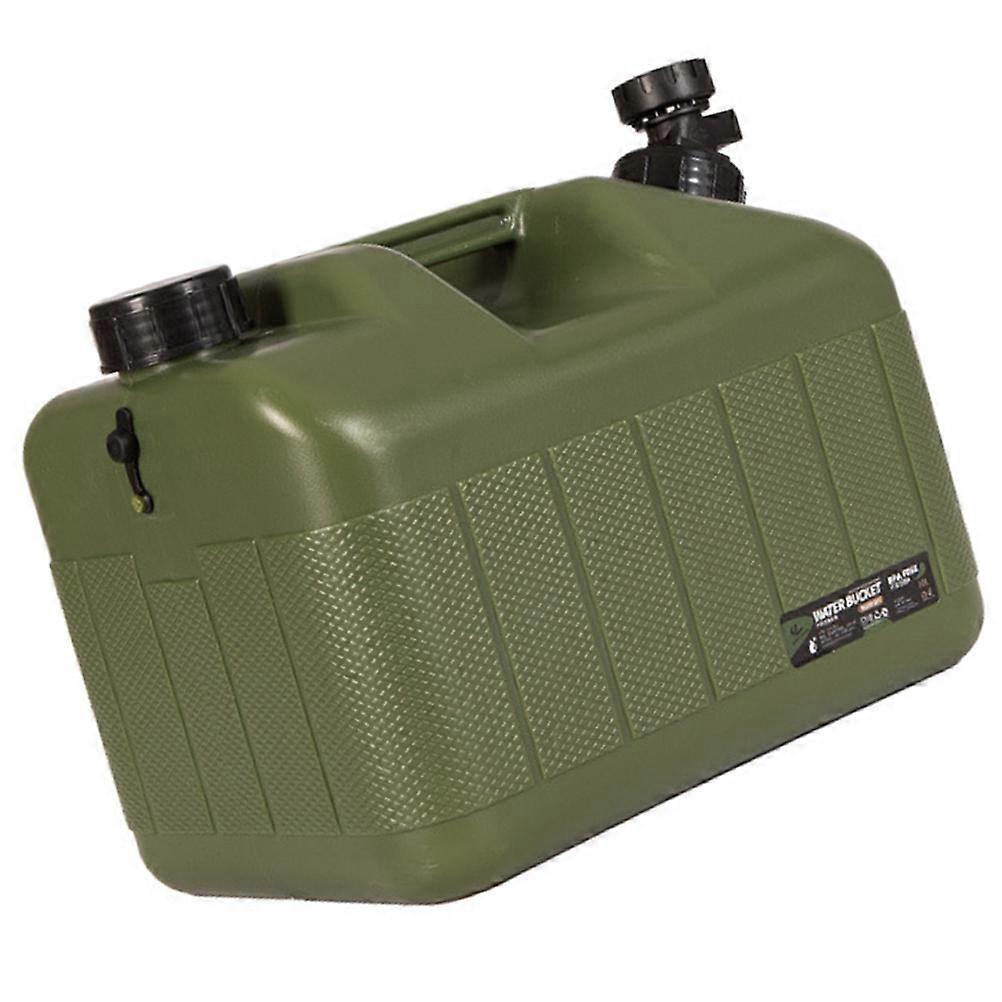 Outdoor Water Storage Container With Faucet Square Bucket For Camping Enthusiasts 11.6x9.8x8.4in 1Set
