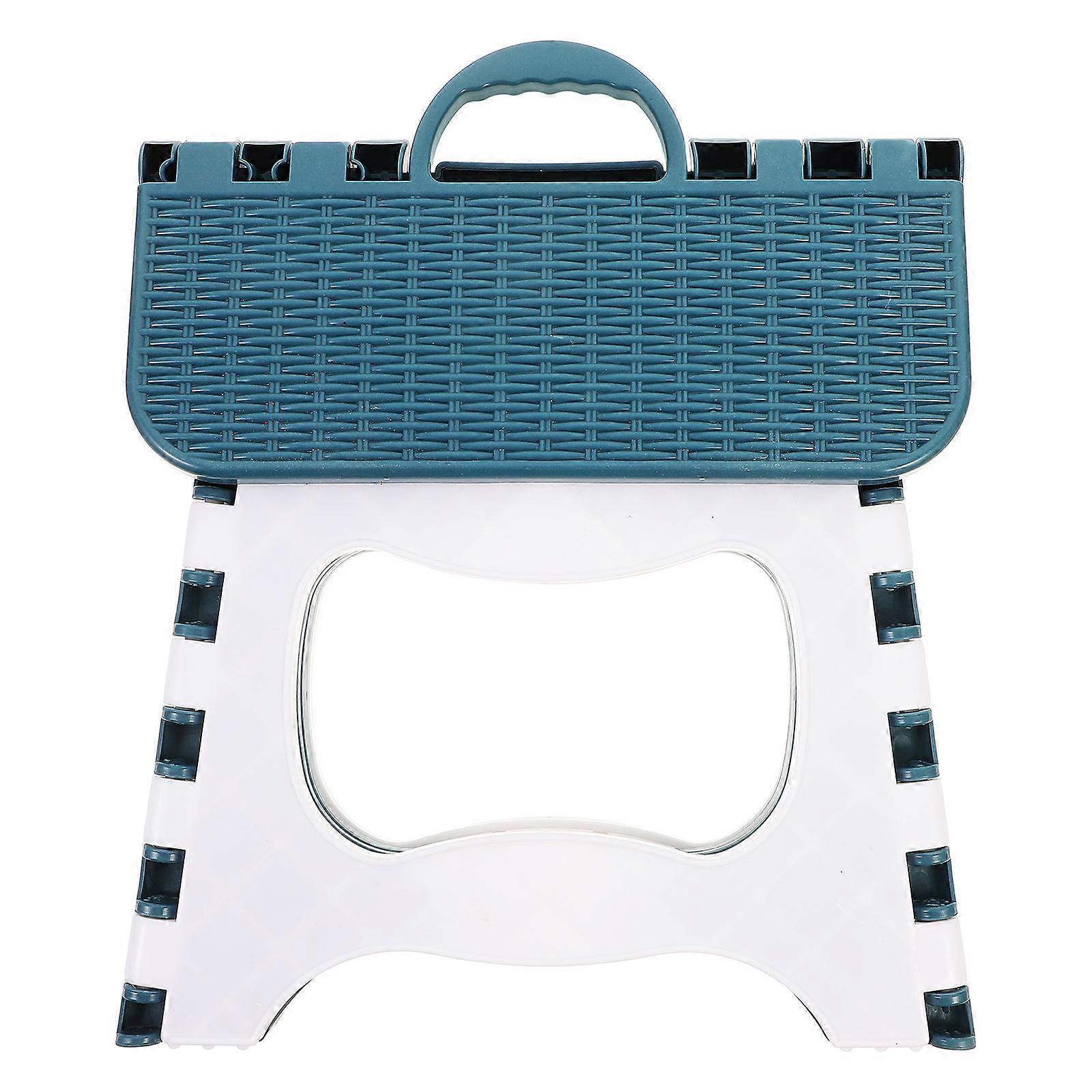 Portable Folding Step Stool Plastic Stool for Outdoor Use 2Pcs Set
