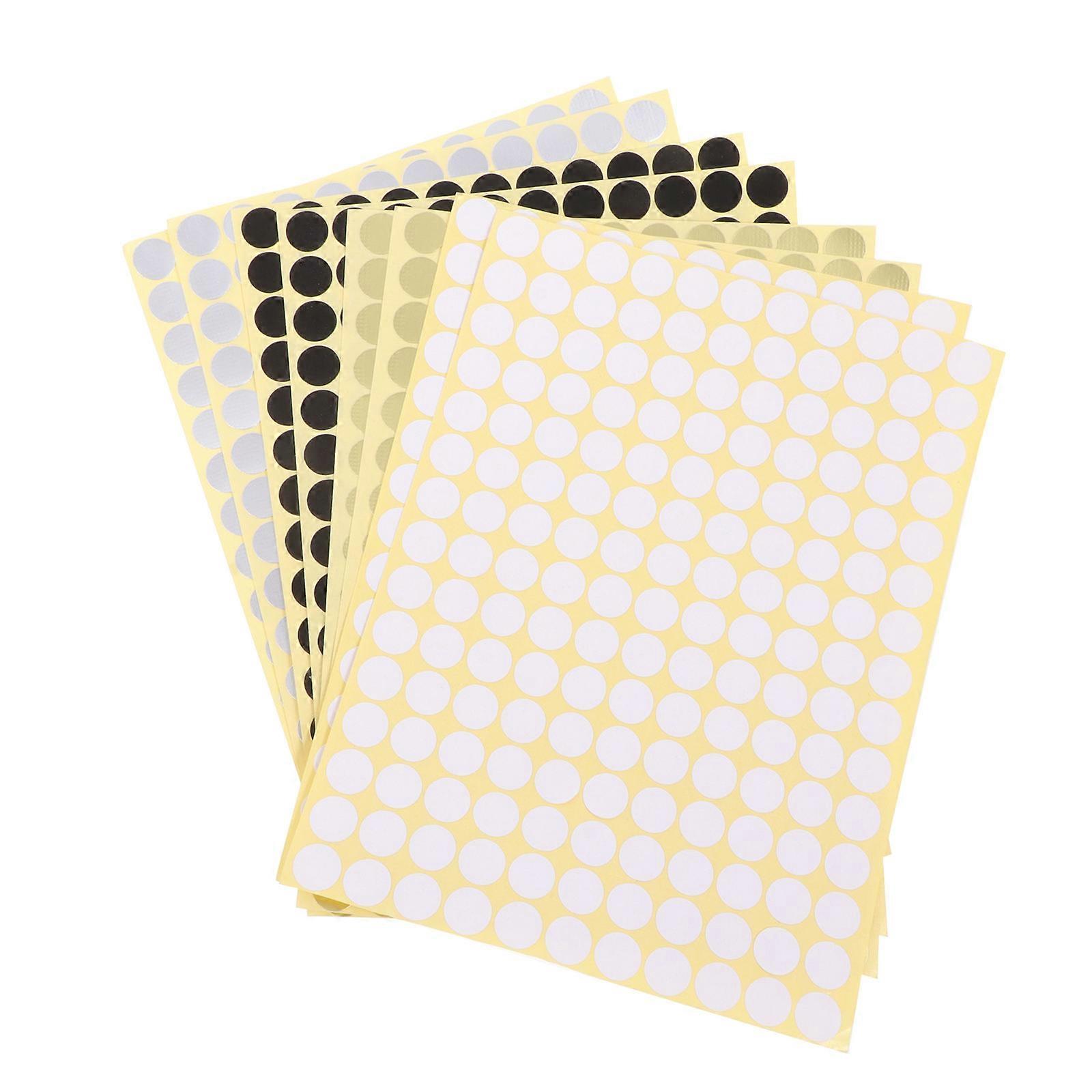 Blank Label Assorted Color DIY Sticker for Writing 24 Sheets