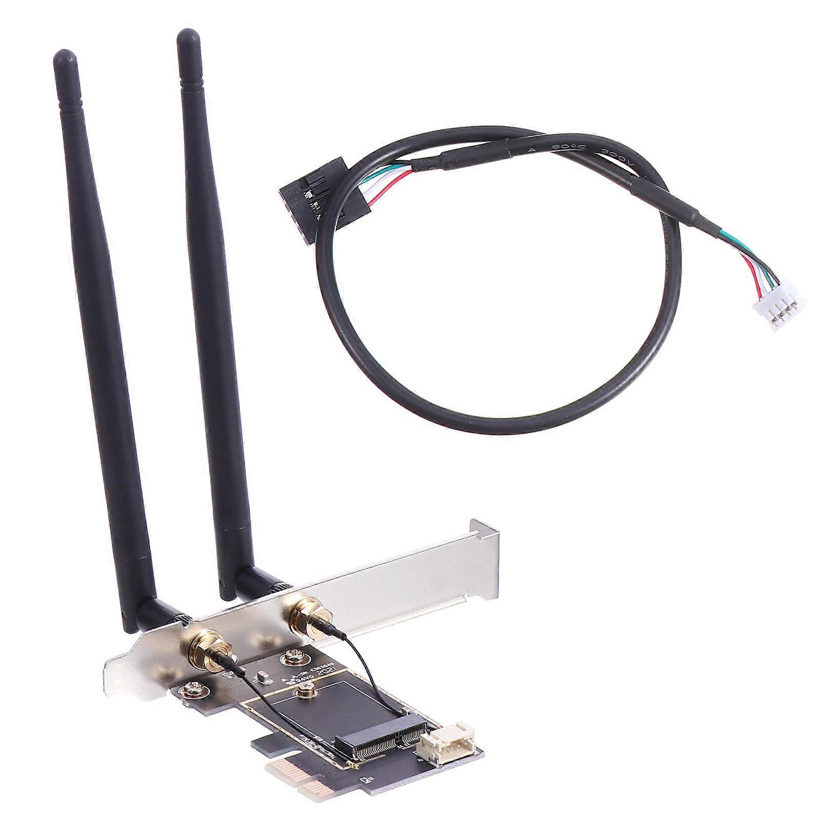 Pcie WiFi Cards Dual Band Ultra-Low Latency Adapter for Pc 2Pcs Wireless