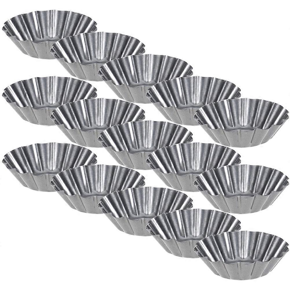 Egg Tart Mold Carbon Steel Multi-Function Baking Mold 75Pcs for Household Baking