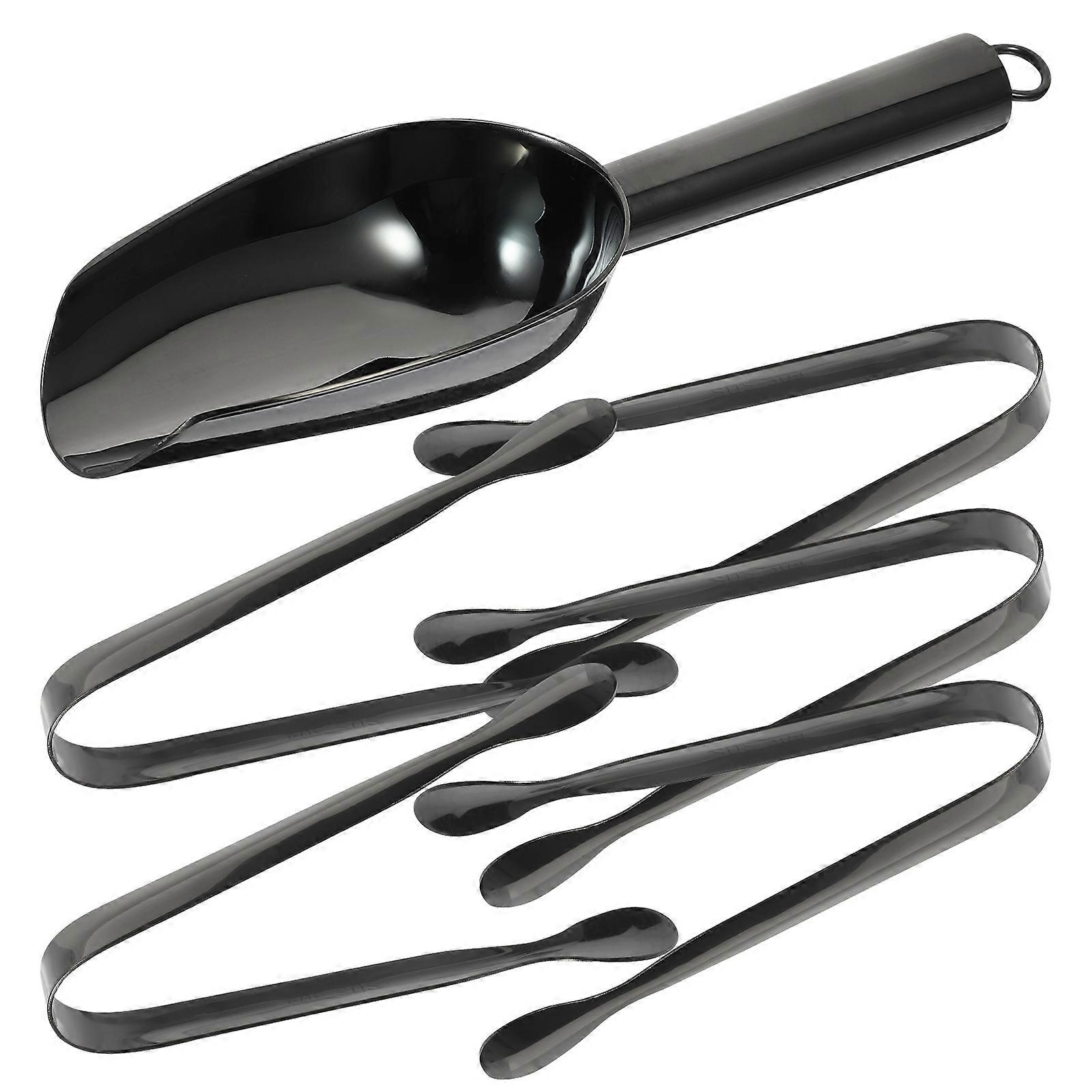 Ice Tongs For Large Ice Cubes Stainless Steel Utility Scoop For Dinner Buffet 18x5.8cm 1 Set