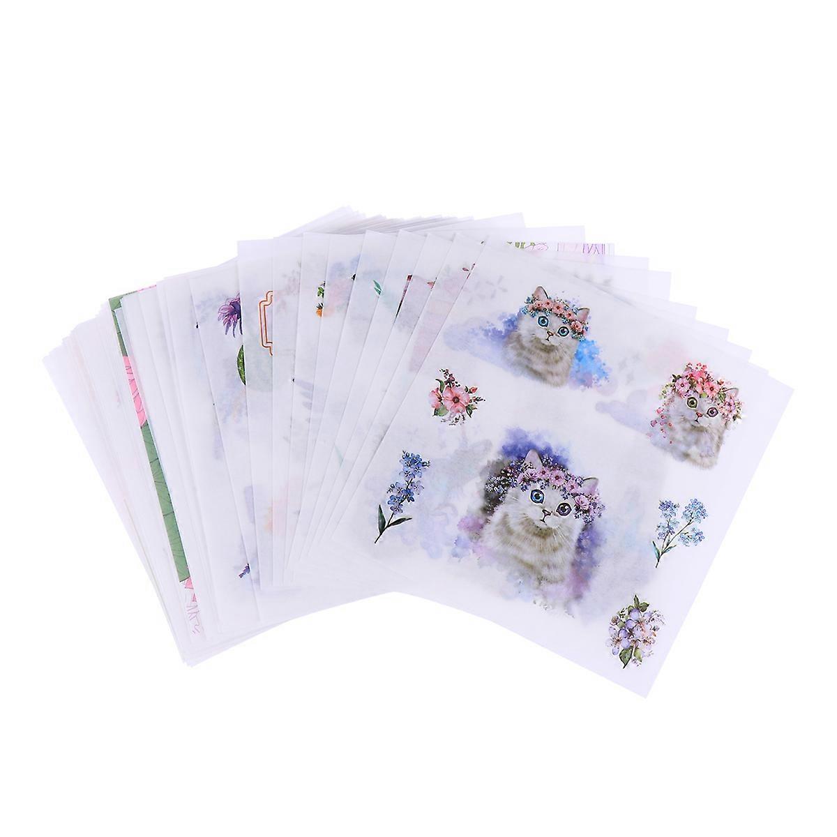 Creative Clear DIY Scrapbook Sticker Sheets for Decoration 100Pcs