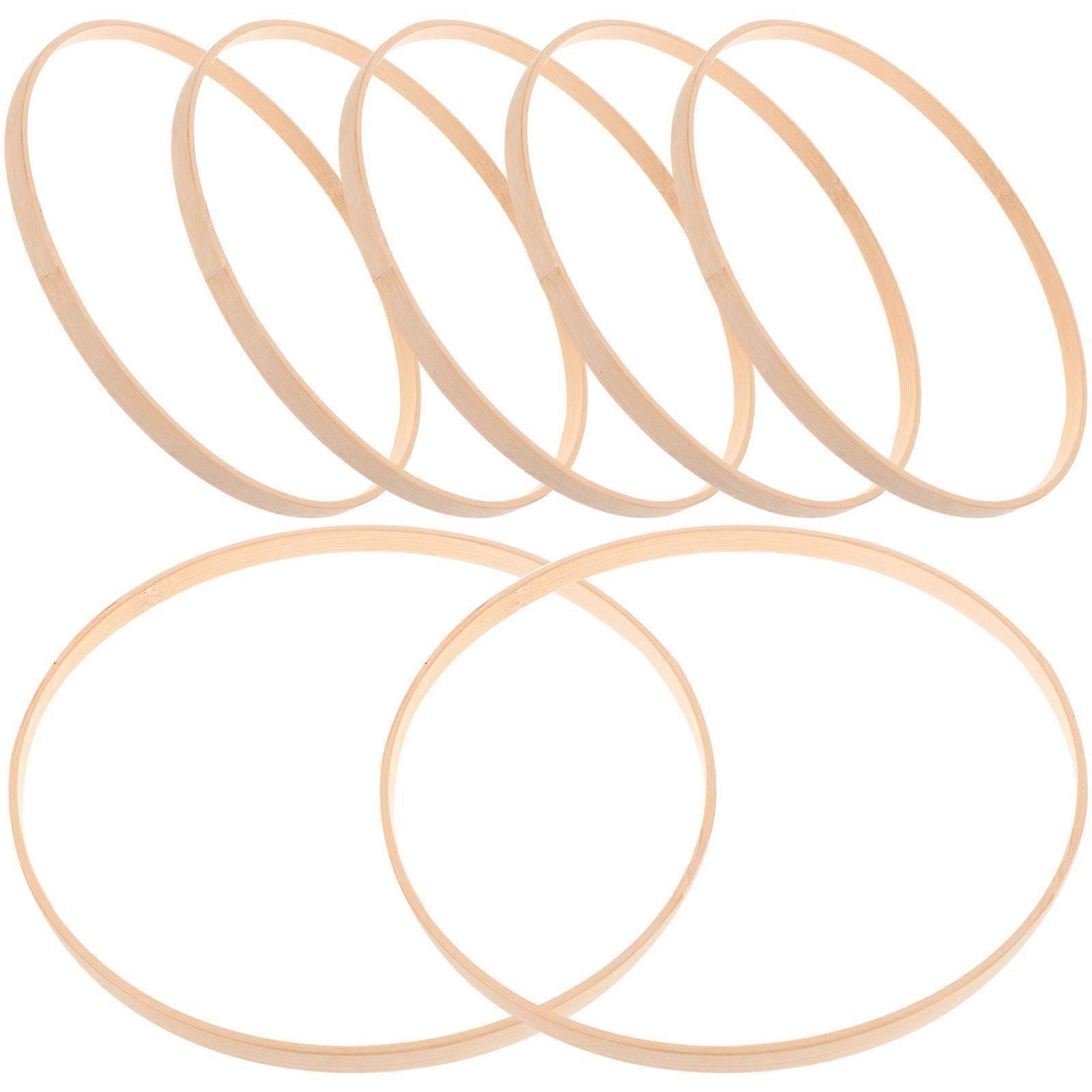 Cross Stitch Hoop Round Bamboo Frames for Decoration 50Pcs Set