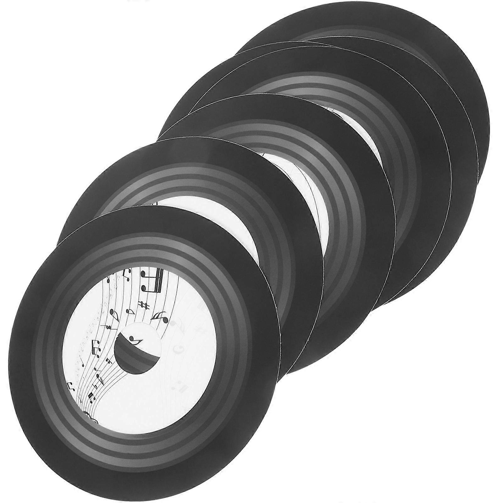 Vinyl Record Wall Decor for Indoor Use with 21Pcs Record Stickers