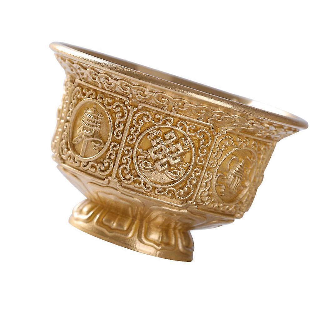 Delicate Offering Cup Copper Buddhism Accessory for Ritual Offering 4Pcs