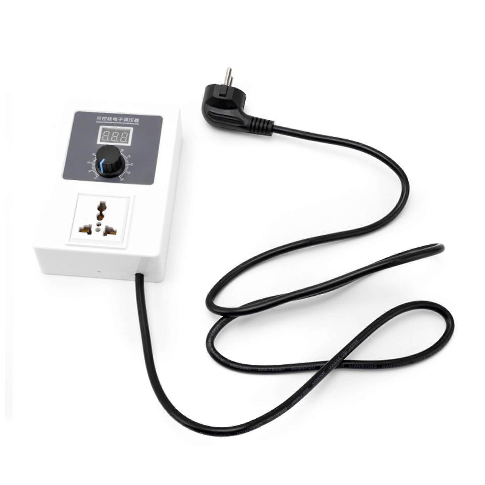 Voltage Regulator SCR Controller Control Switch AC 110240V 2000W for Speed Temperature EU Plug