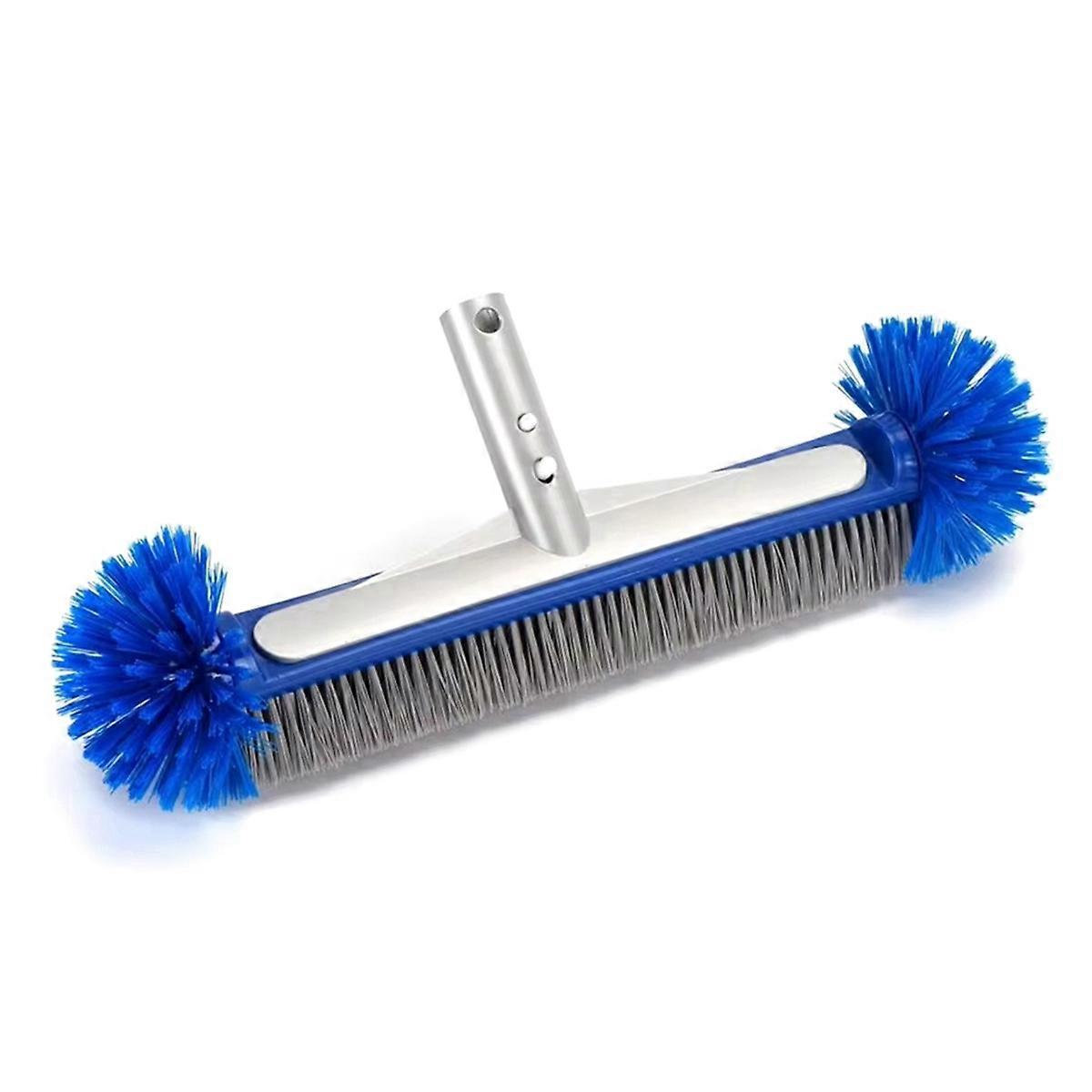 Swimming Pool Brush with Corner Cleaning Brush Hemispherical Bristles