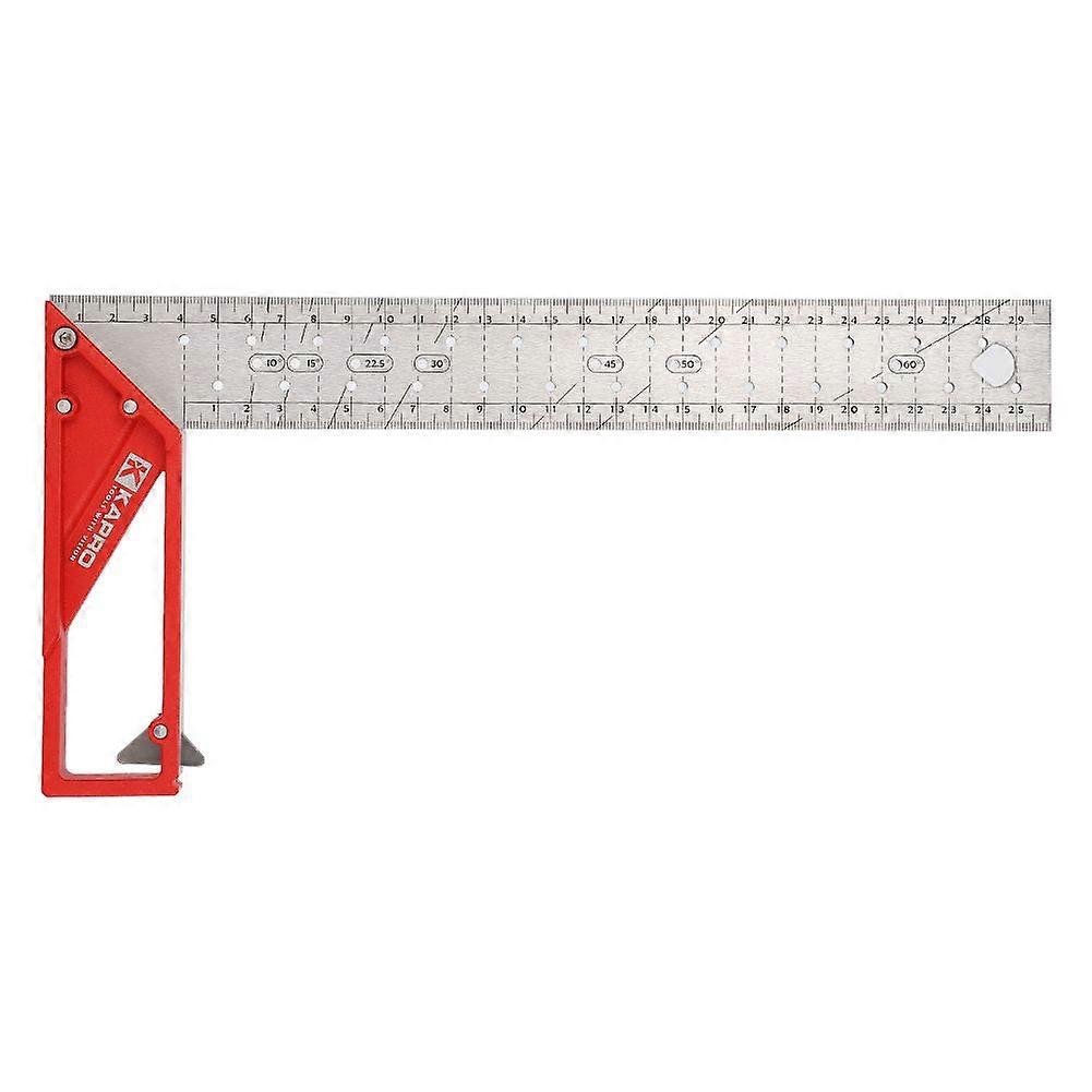 30cm Stainless Steel Right Angle Ruler 45/90 Woodworking Try Square for Multiple Purposes