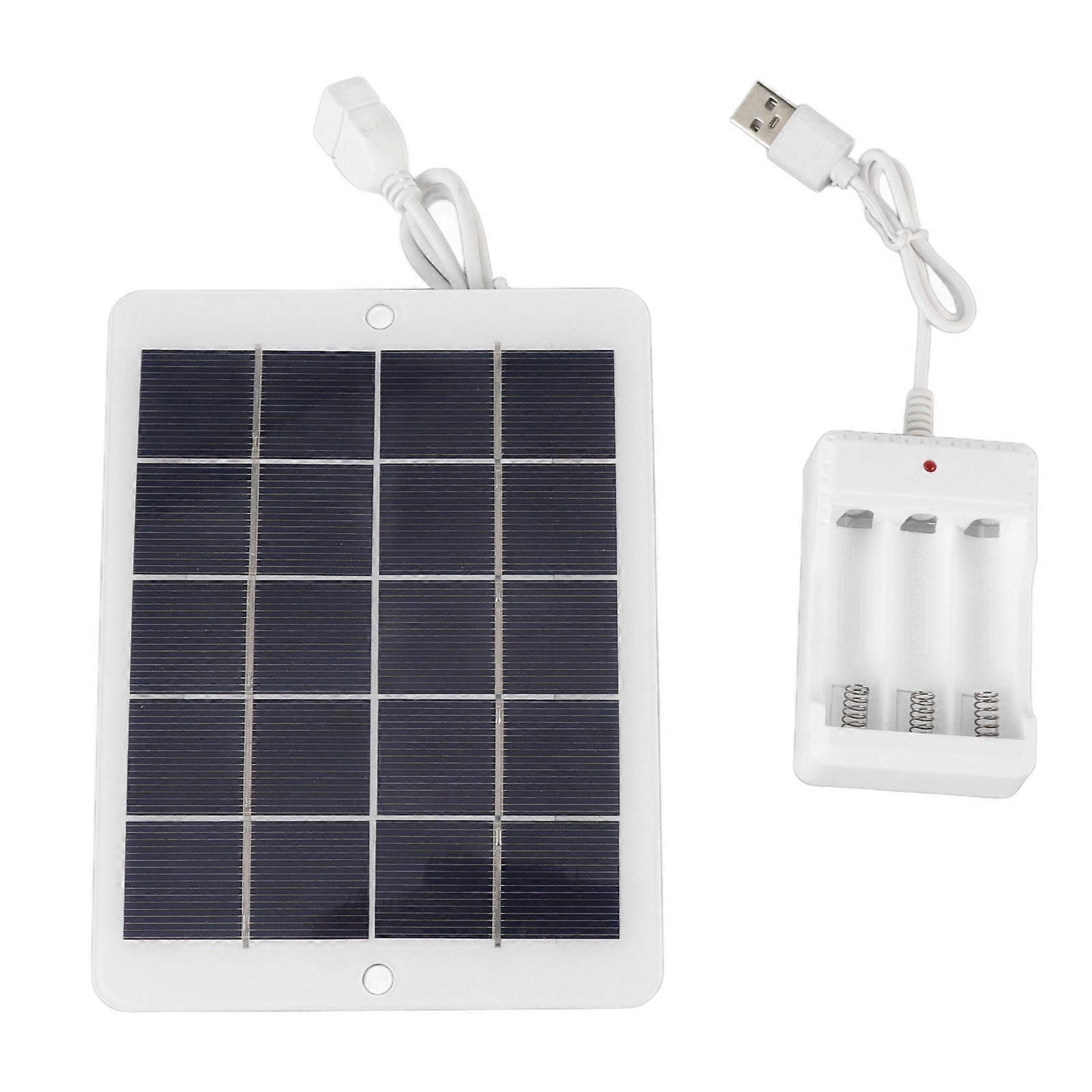 Solar Panel Battery Charger 3W 5V High Conversion Rate Efficient Output Portable Solar Cell for Outdoor Use