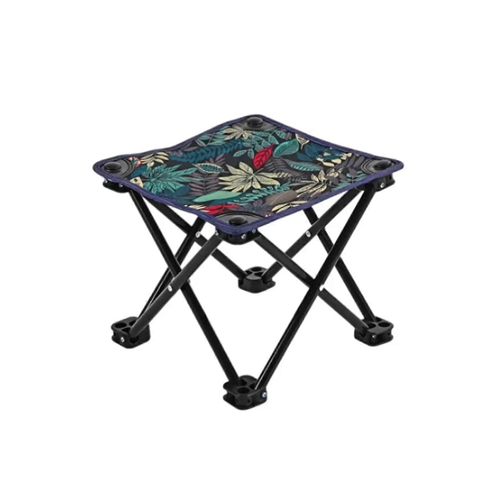 Outdoor Folding Stool with Backrest, Portable Fishing Bench for Camping, Hiking, Beach, and Art Students, Lightweight and Durable