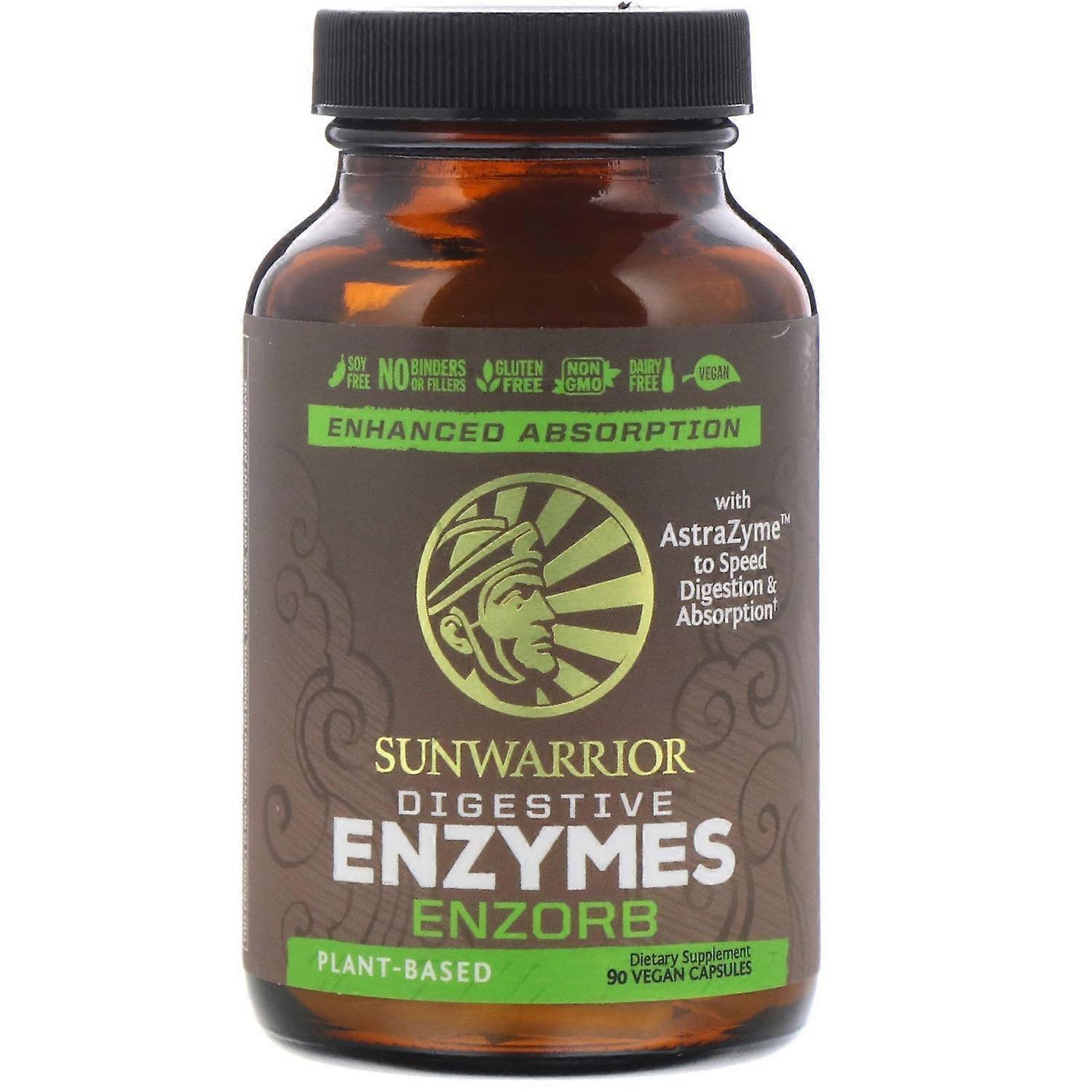 Sunwarrior, Enzorb Digestive Enzymes, 90 Vegan Capsules