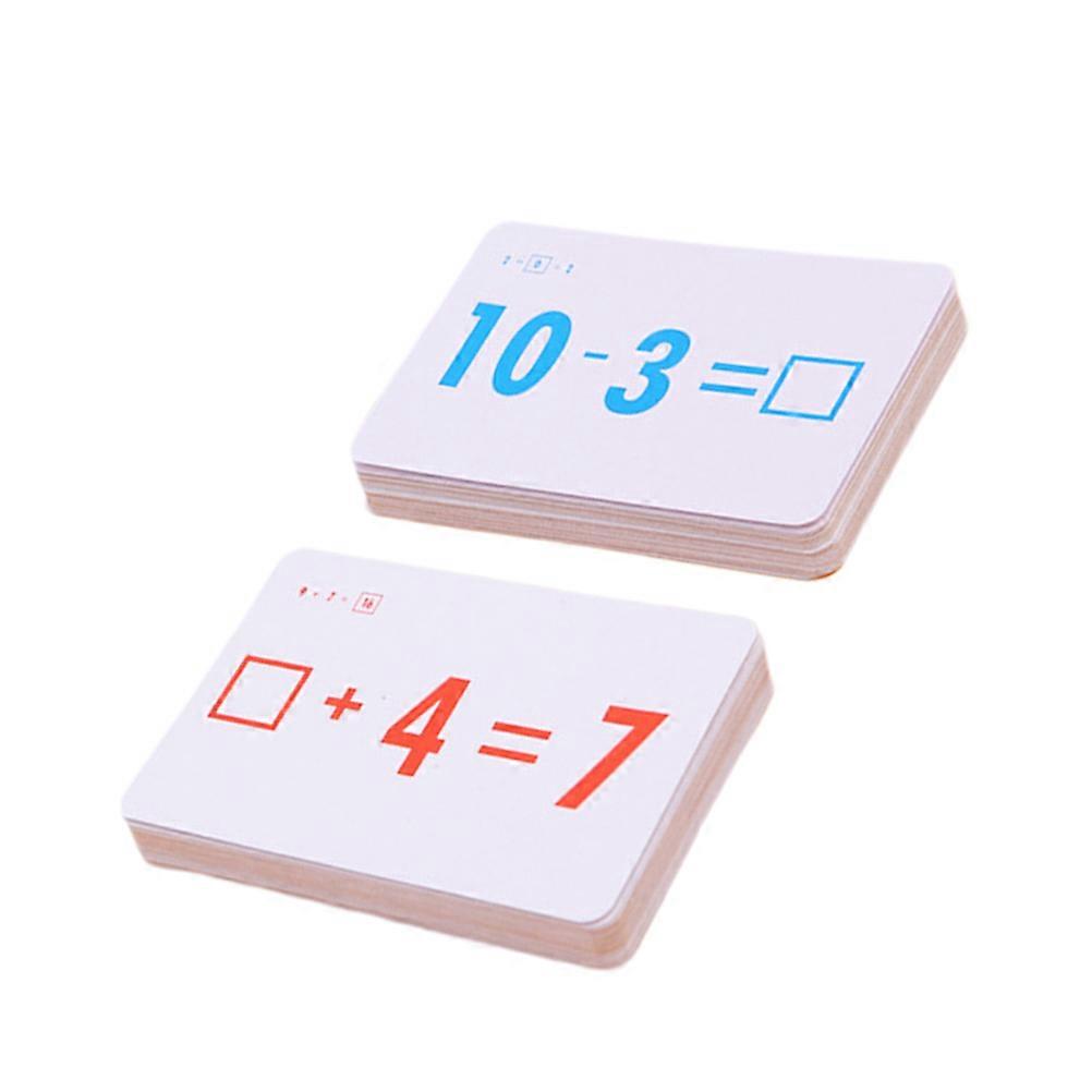 Educational Cards Kids Math Toy for Early Learning 54Pcs Arithmetic Cards
