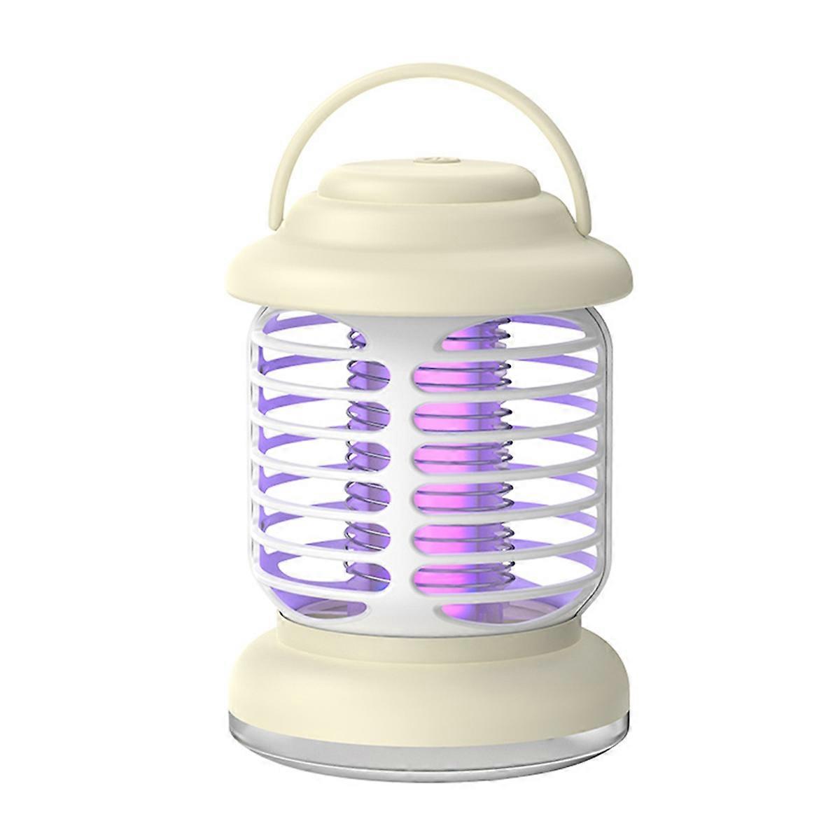 Electric Bug Zapper Portable Mosquito Control Lamp USB Charging Mosquito Repellent for Indoor and Outdoor Use Khaki