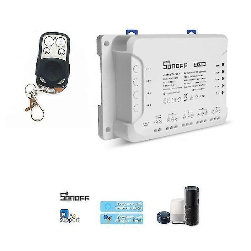 SONOFF 4CH R3/PRO R3 ITEAD RF 433MHz 4 Gang WiFI Vaihda kodin varaosa
