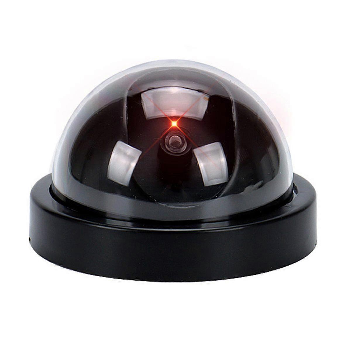 Dummy Fake Surveillance Dome Camera with Flashing LED Fake Realistic Look for Home Business Anti-Theft Security System