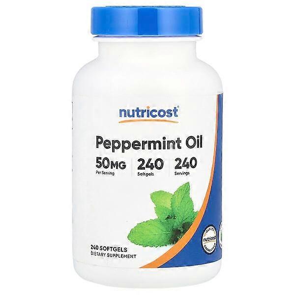 Nutricost, Peppermint Oil, 50 mg, 240 Softgels
