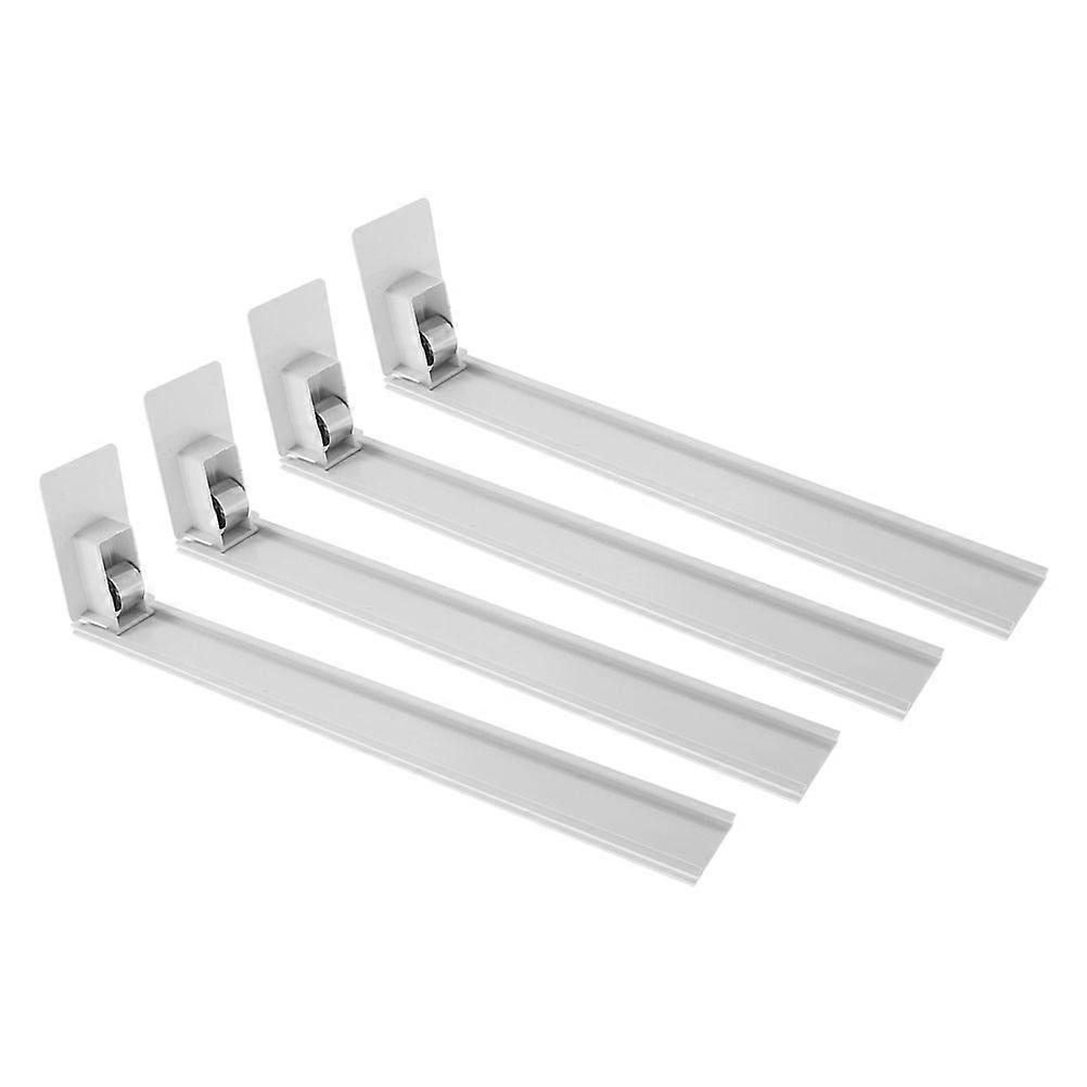 White Automatic Pusher 4Pcs for Goods Shelf Enhancing Product Display