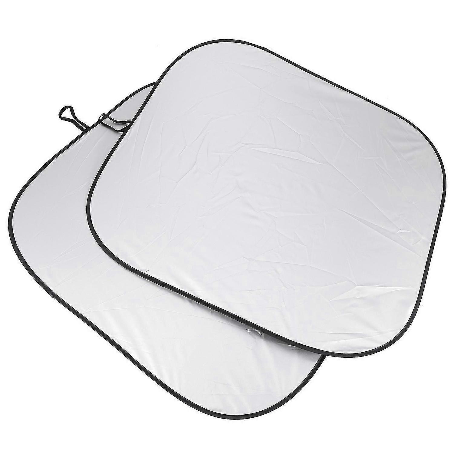 Windshield Sun Shade 2-Piece Foldable Car Front Window Sunshade Auto Sun Blocker Visor Protector Blo