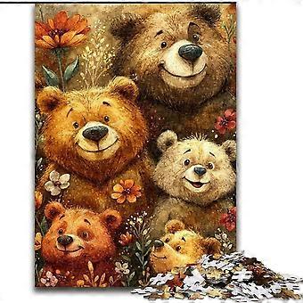 Legpuzzels voor tieners Cadeaus Dieren Bruine beer Puzzels voor volwassenen, Educatieve spellen DIY Speelgoed Geweldige cadeaus en speelgoed - PT 4088