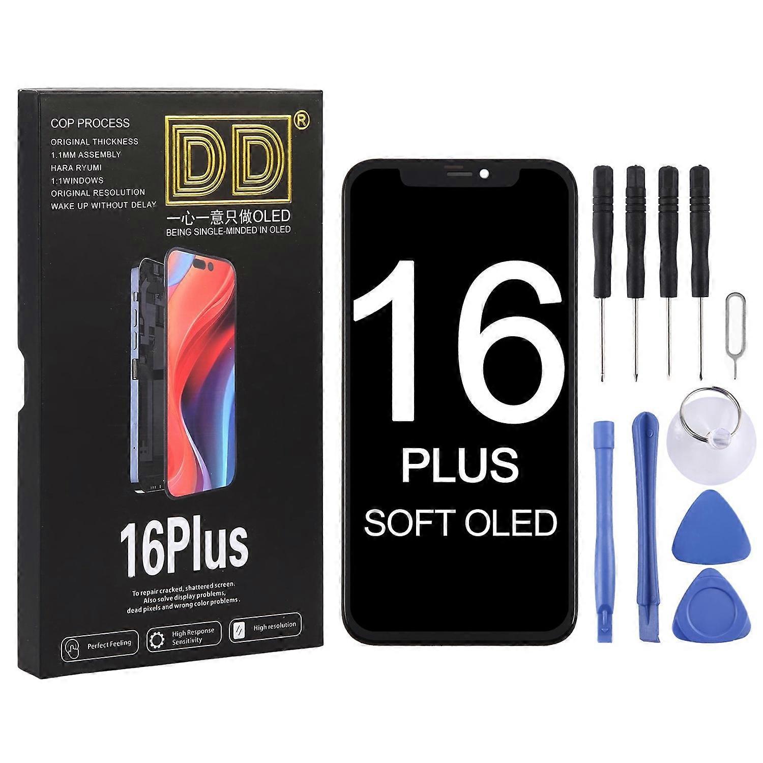 For iPhone 16 Plus DD Soft OLED Screen