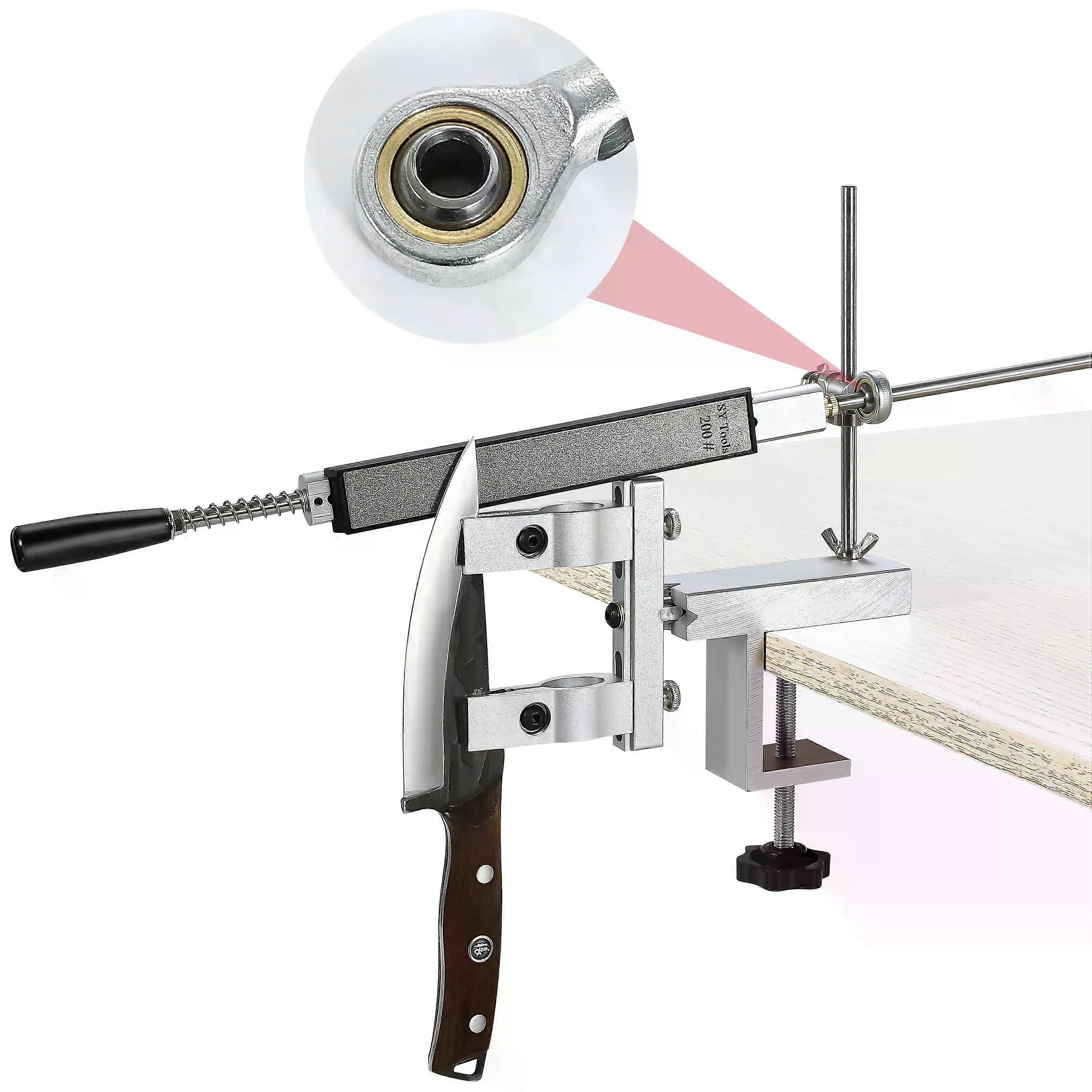 S06 New Design Professional Fixed Angle Apex Knife Sharpener Kitchen Knife tools Knife Sharpening System with diamond stones Set