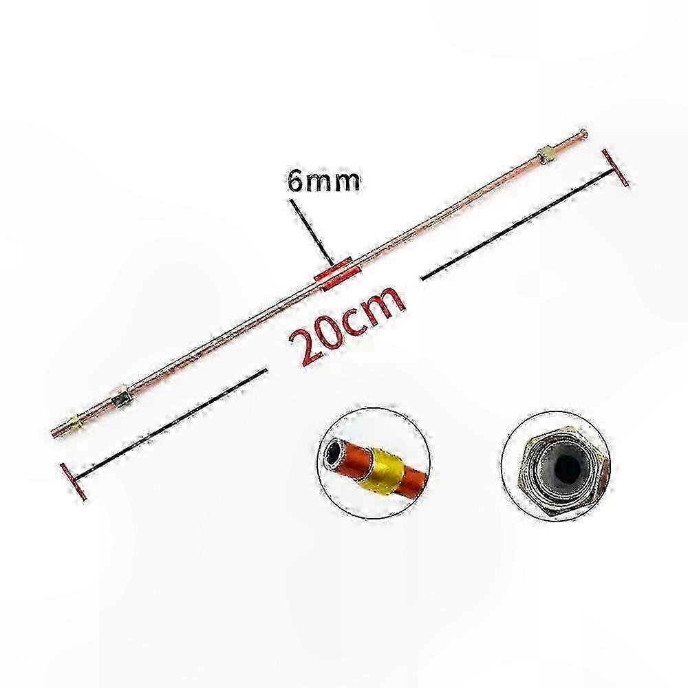 Copper Exhaust Tube with 3-Port Check Valve for Air Compressor Replacement