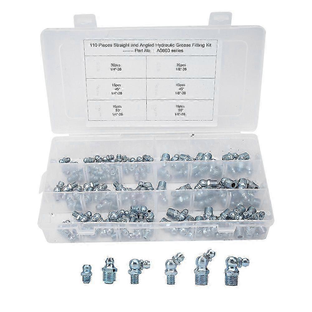 110pcs electroplated grease fitting nozzle for engineering machinery
