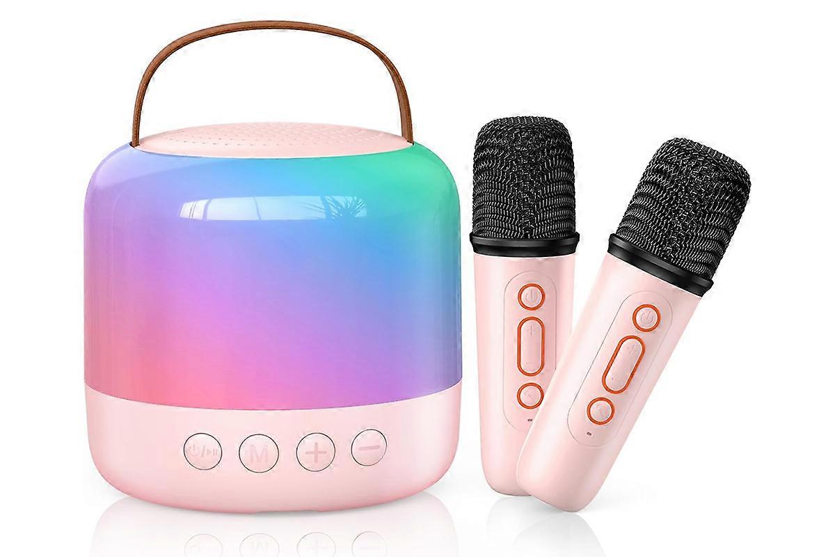 Mini Karaoke Machine for Adults Portable Bluetooth Speaker 2 Wireless