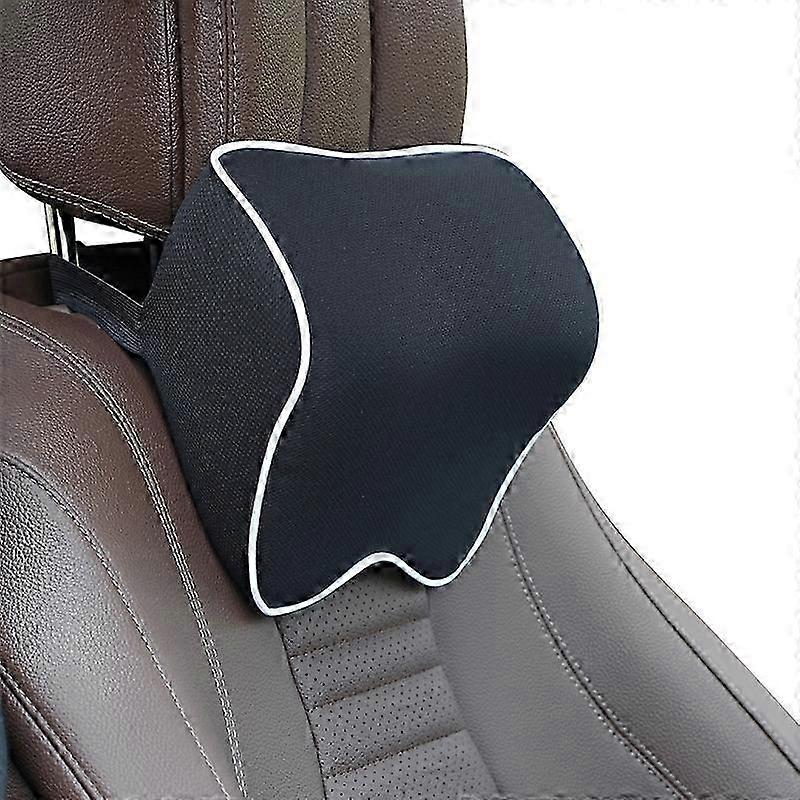 Memory foam neck pillow for car headrest support and comfort