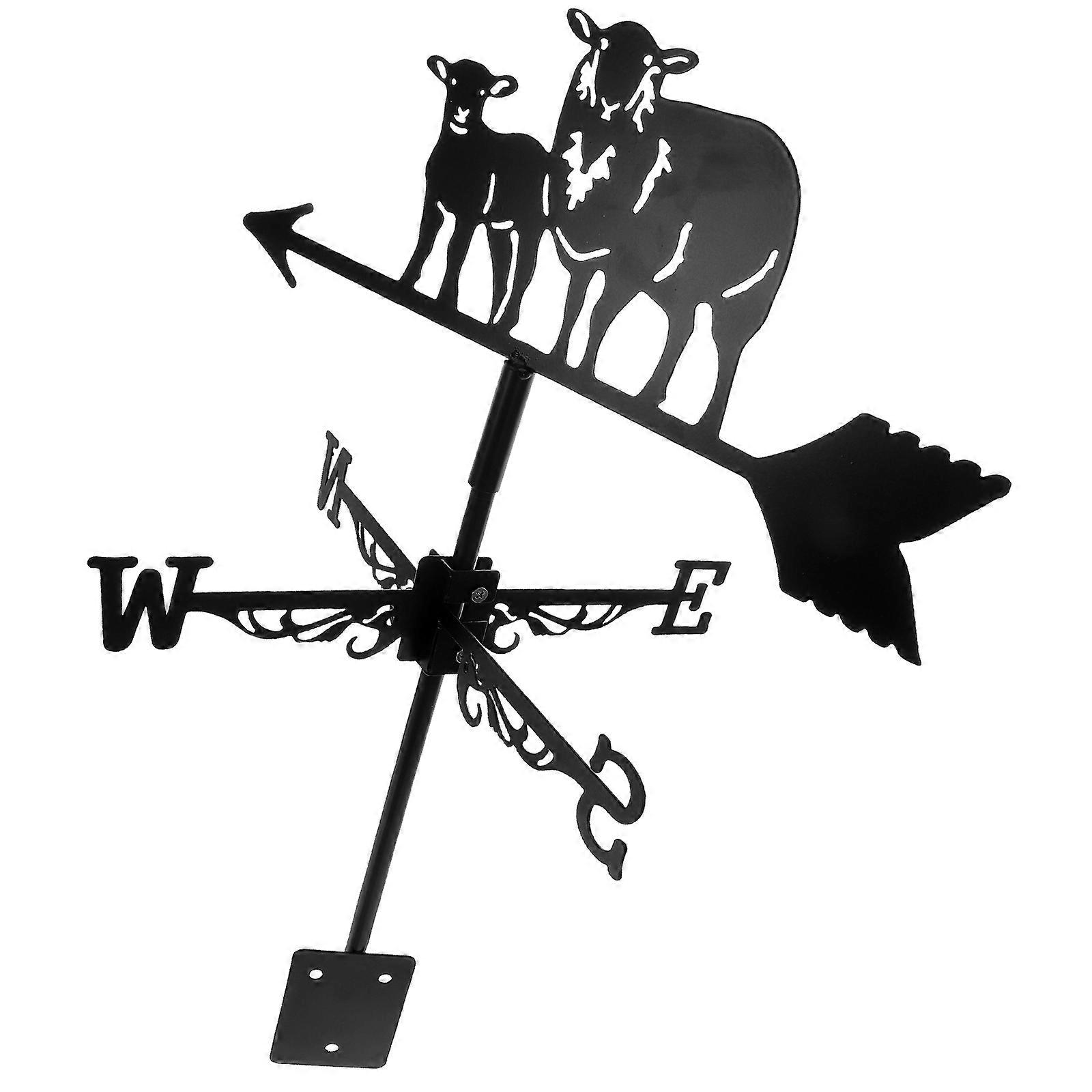 Metalen windwijzer, tuin, windwijzer, ijzeren boerderij, decoratieve gazondecoraties, windrichting, tuinornament, gesmeed schaap