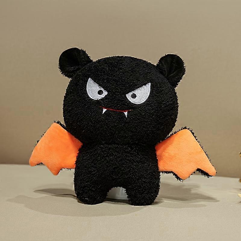 Halloween Plush Pillow Doll - Cute Spooky Pumpkin Monster, Zombie Bat Vampire & Dark Series Plushies with Expressive Eyes, Soft Fabric Stuff