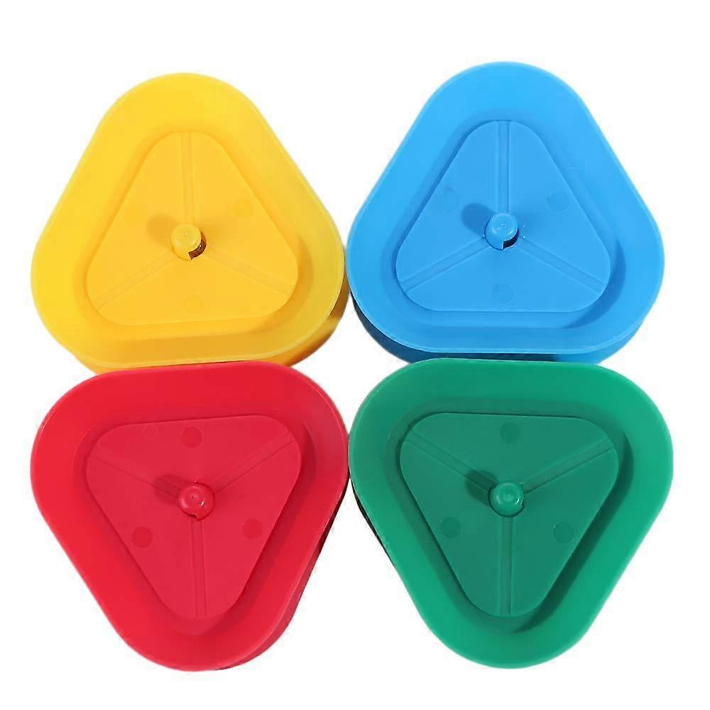 4Pcs/Set Triangle Shaped Triangular Card Holder Hands-Free Reusable Lazy Person Poker Seat Spring-loaded Plastic