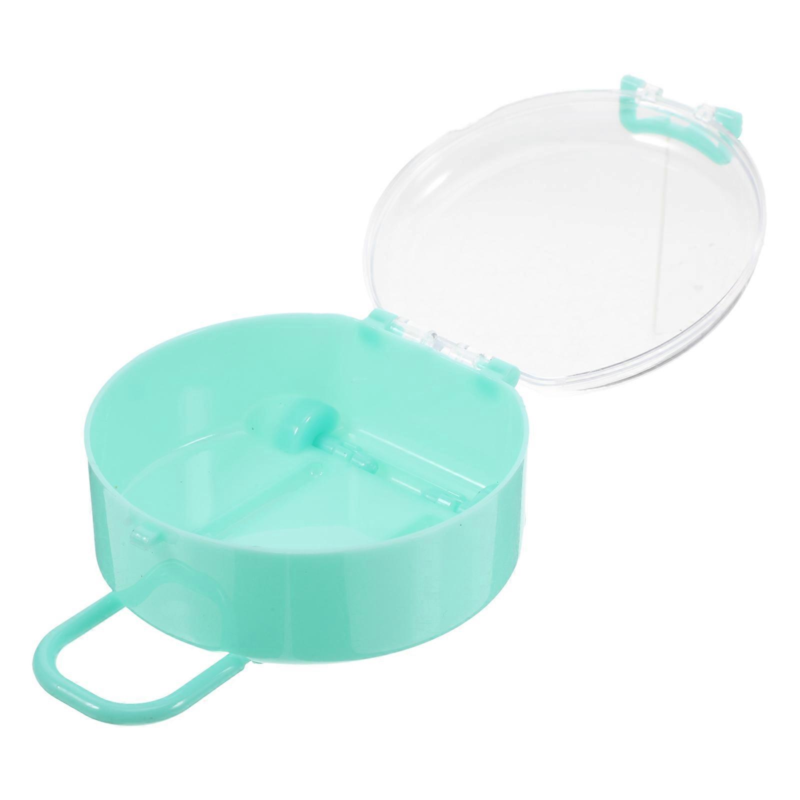 Plastic Mini Suitcase Storage Box for Jewelry 12Pcs Blue Organizer