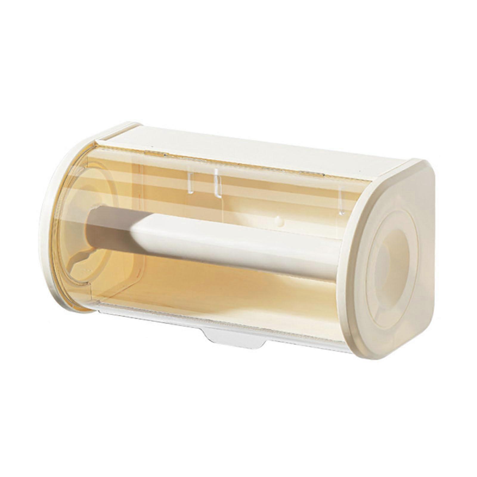 Bathroom Paper Towel Storage Container Easy To Clean Tissue Dispenser Clear Lid Fits Standard Paper Towels