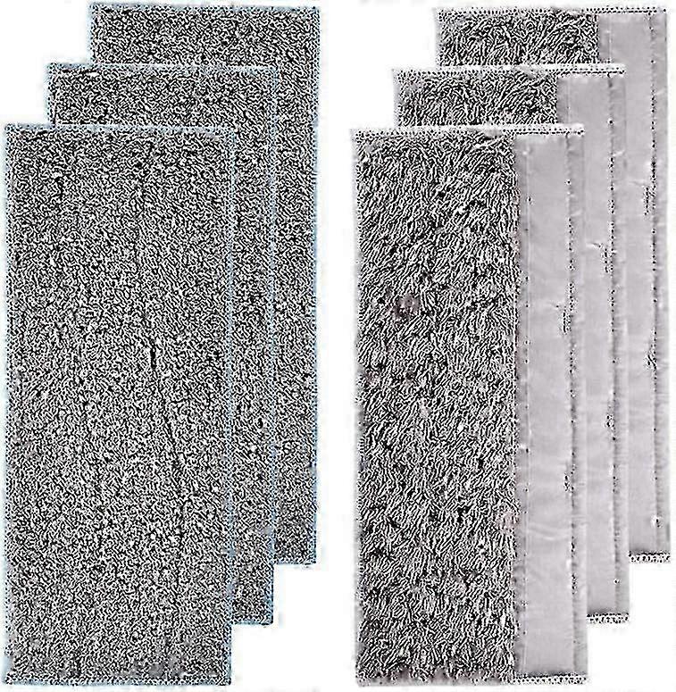 Washable Mops Pack for IRobot Braava Jet M6 - Includes 3 Wet Wipes and 3 Dry Wipes